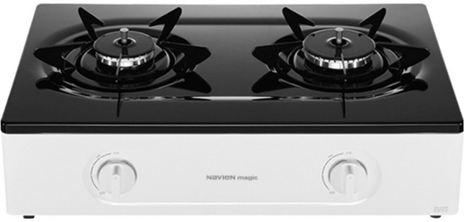 나비엔매직 스탠드형 가스레인지 2구 방문설치, GRF-1302ND, LNG