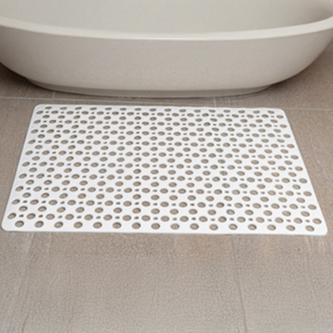 헤이즈리빙 안전확인 욕실 미끄럼방지 매트 90 x 60 cm, 크림, 1개