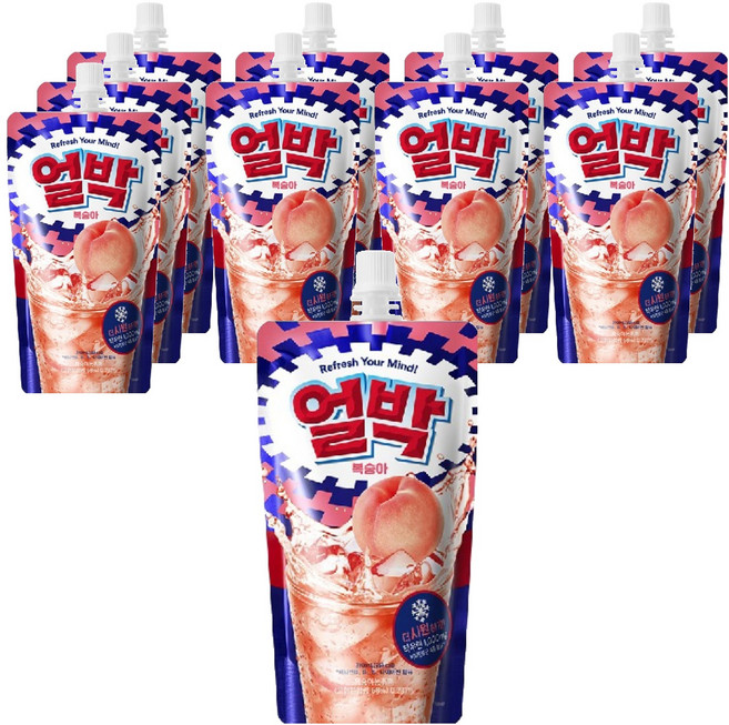 박카스 얼박 복숭아맛, 210ml, 10개