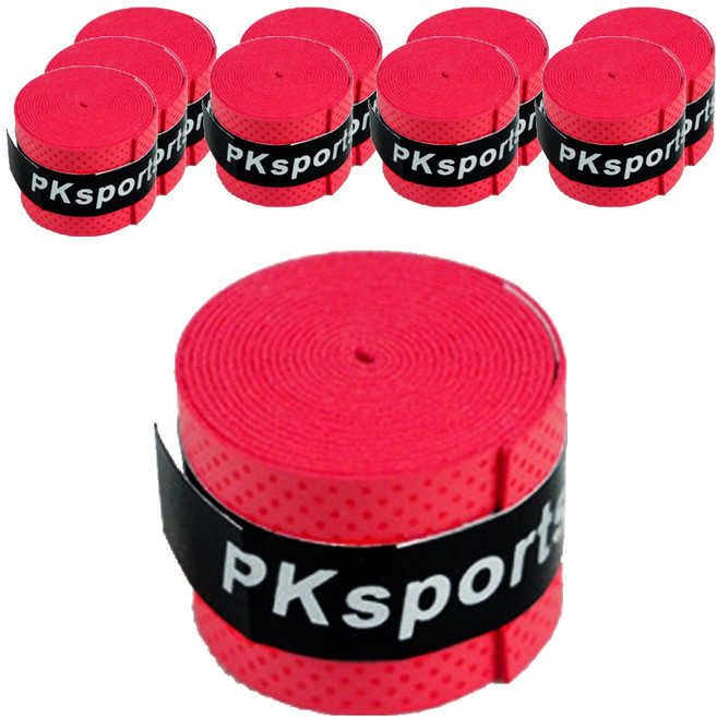 퍼스트피트 라켓 손잡이 밴드 그립테이프, 10개, 레드