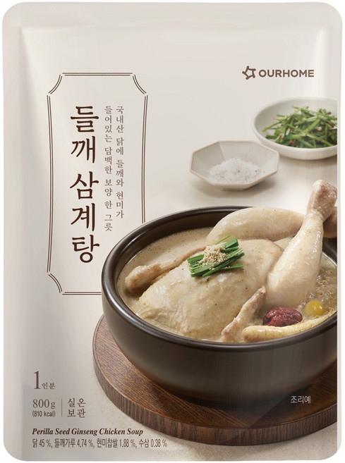 아워홈 들깨 삼계탕, 1개, 800g