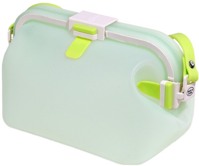 후딱 다용도 방수실리콘백 파우치 수영가방 2L 16 x 11 x 11cm, 라임, 1개