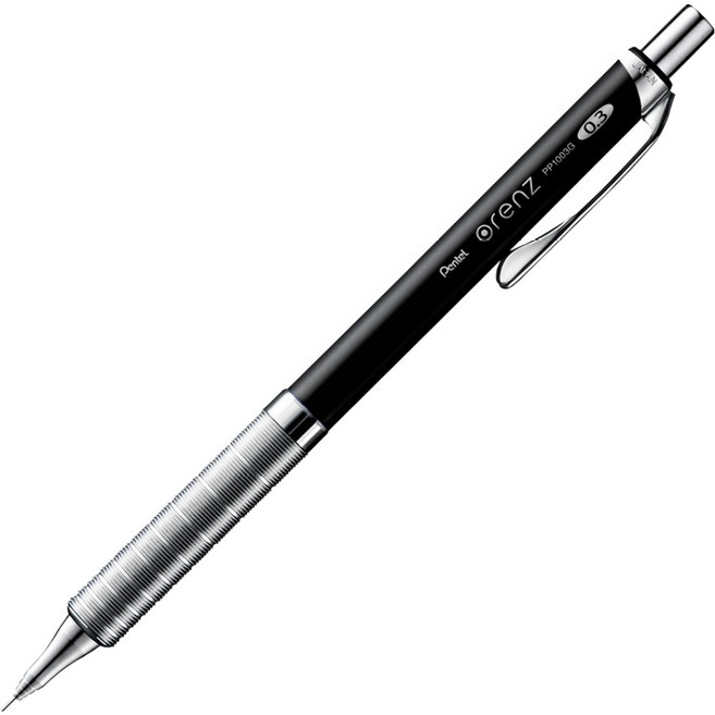 Pentel 飛龍文具 Orenz 金屬握把自動鉛筆 黑色 XPP1003G-A, 1個, 0.3mm