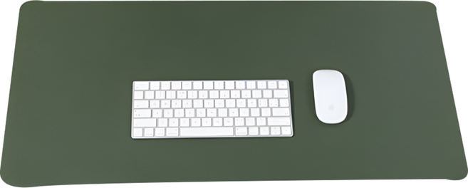 보다모가 논슬립 방수 가죽 데스크패드, 딥그린