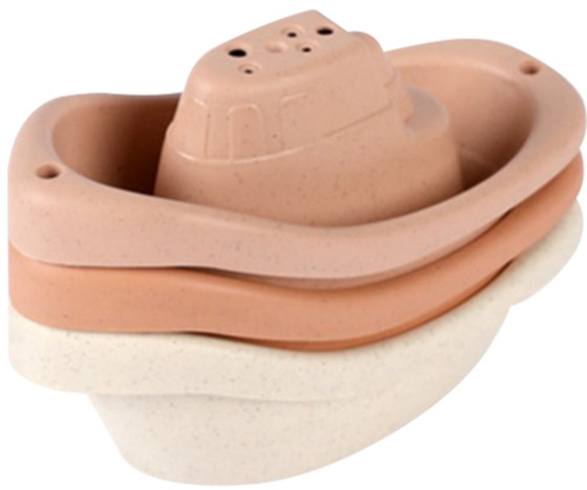 말랑하니 유아용 목욕 물놀이 장난감 3종 세트, 핑크, 1세트