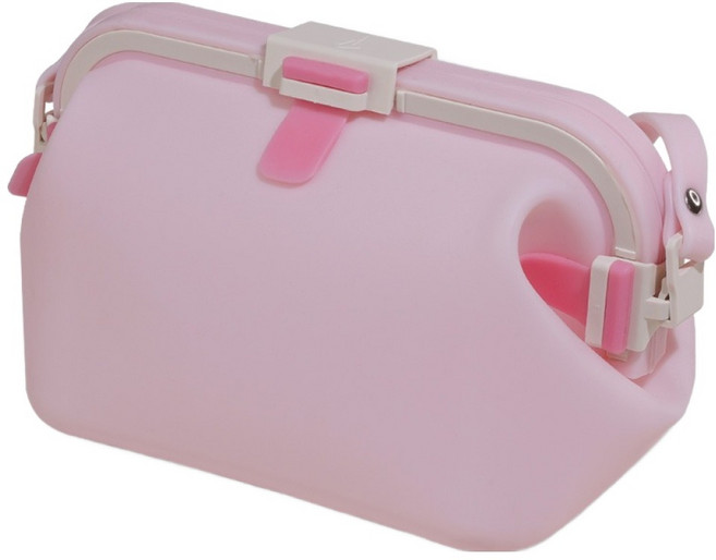 후딱 다용도 방수실리콘백 파우치 수영가방 2L 16 x 11 x 11cm, 핑크, 1개
