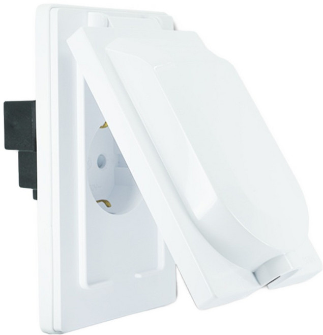 블루밍 1구 매입 방우 콘센트, 1개