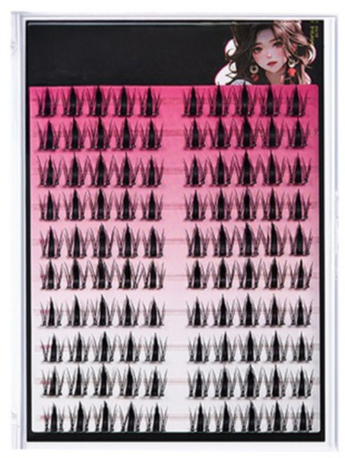 올웨일리 셀프 연장 아이래쉬 부분 가닥 인조 속눈썹 세트 TSP2611, 1개, 1(13mm)