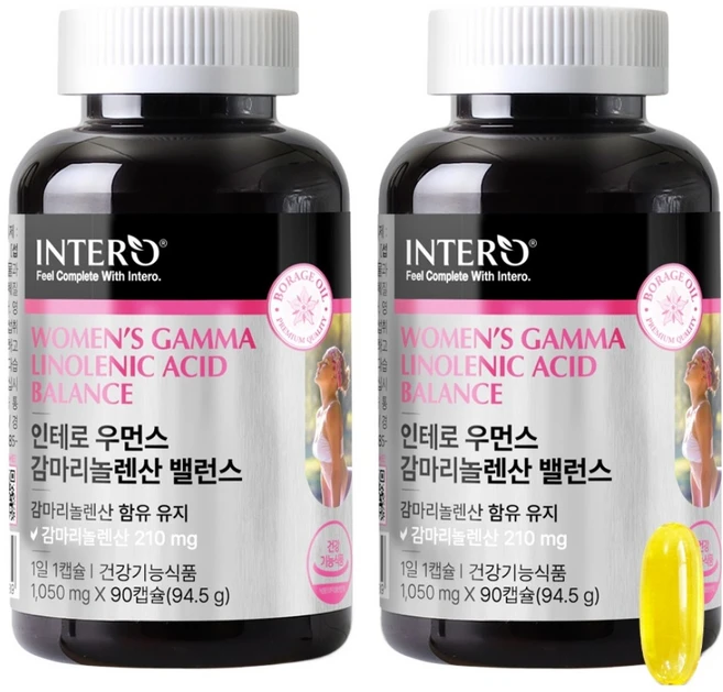 인테로 우먼스 감마리놀렌산 밸런스 94.5g, 90정, 2개 - 쿠팡
