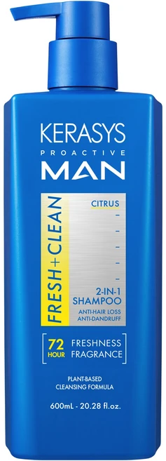 케라시스 프로액티브 맨 탈모증상완화 샴푸 시트러스, 1개, 600ml - 쿠팡