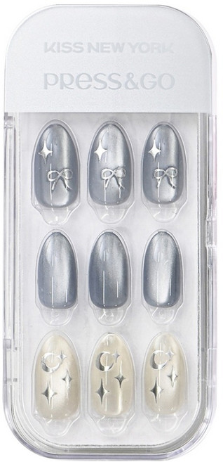 키스뉴욕 프레스앤고 네일팁, 글린트 미드나잇, 1개