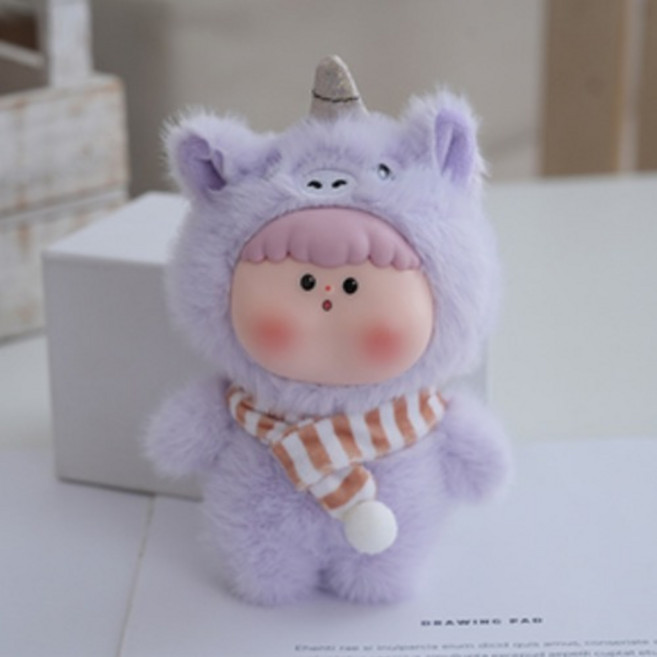 네이처타임즈 동물원 시리즈 키링, 15cm, 유니콘, 1개