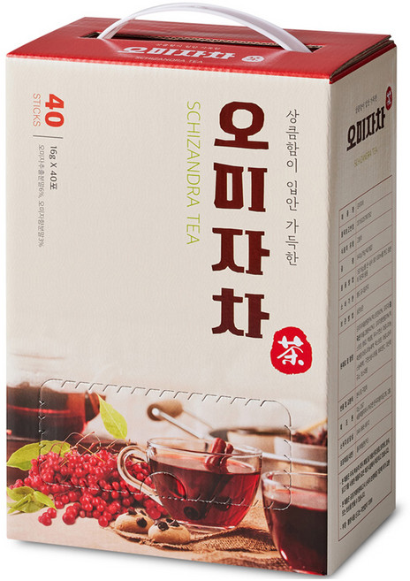 지노 오미자차, 16g, 40개입, 1개