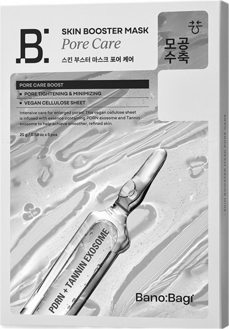 바노바기 스킨 부스터 포어케어 마스크 팩, 1개, 5개입