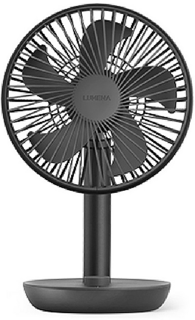 Lumena USB 桌上型擺頭隨行風扇, STAND 3Z, 深灰色