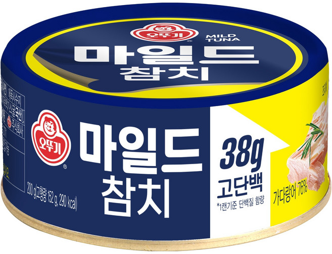 오뚜기 참치 마일드, 1개, 200g