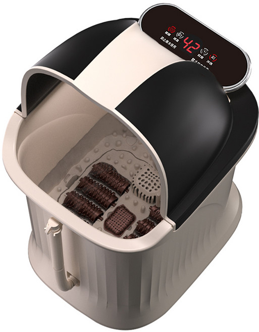 MRF 健身大師 極限高 恆溫薰蒸泡腳機 桶身70cm, HY-8810, 米白色