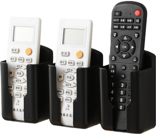 픽딜 편리한 에어컨 리모콘 거치대, 미디엄 블랙, 3개