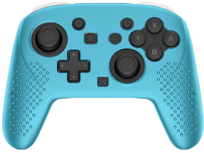 스페이스쉴드 닌텐도 스위치 2 Pro 컨트롤러 호환 프로콘 2 엠보 그립 실리콘 커버, 스카이, 1개