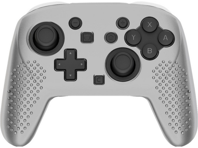 스페이스쉴드 닌텐도 스위치 2 Pro 컨트롤러 호환 프로콘 2 엠보 그립 실리콘 커버, 투명, 1개