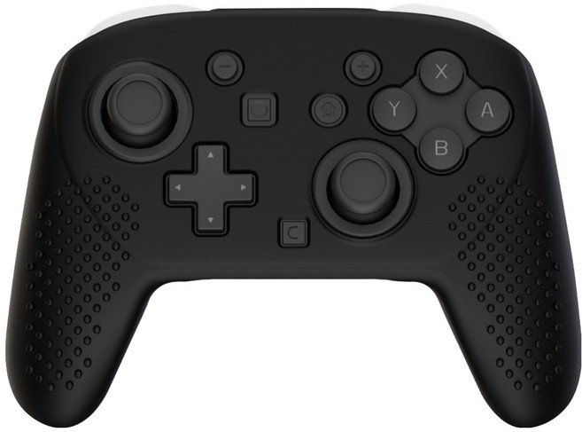 스페이스쉴드 닌텐도 스위치 2 Pro 컨트롤러 호환 프로콘 2 엠보 그립 실리콘 커버, 블랙, 1개