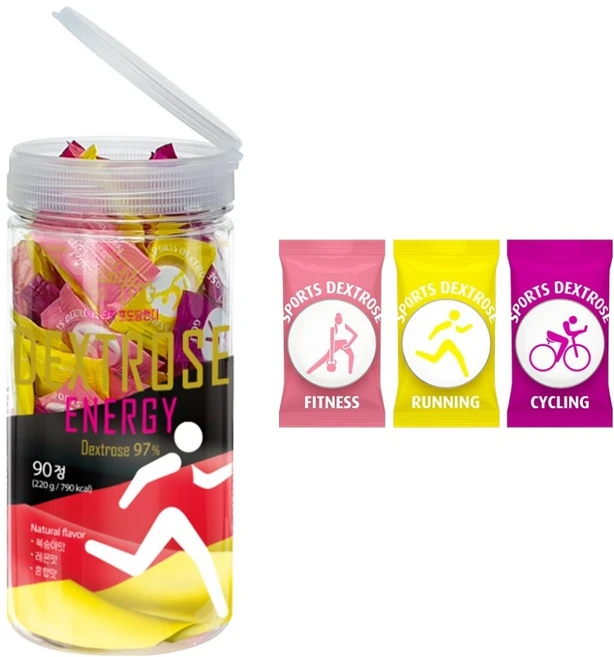 액티브핏 포도당 캔디 대용량, 90정, 1개 - 쿠팡