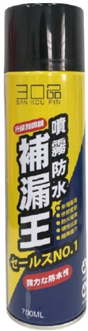 三口品 防水補漏膠 黑色, 1瓶
