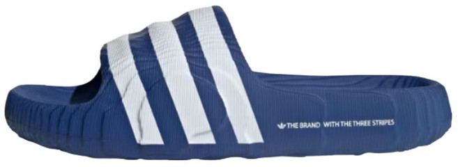 adidas 愛迪達 男女通用 Adilette 22 拖鞋 IF3667, 寶藍色 + 寶藍色 + 雲朵白, 245