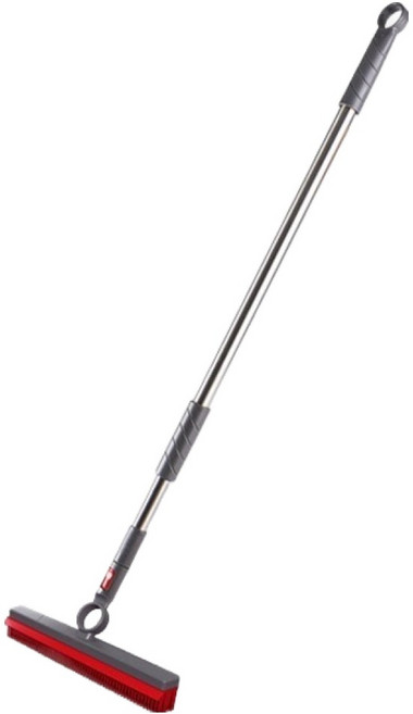 프로4Z 욕실 고무 브러쉬 + 길이조절 핸들 세트, 1세트