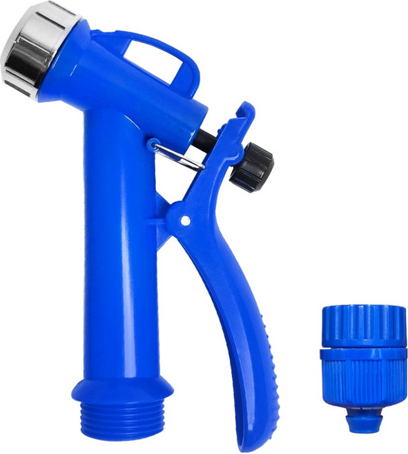 월드크린 이지탭 물 호스 스프레이 건, 1개, 블루