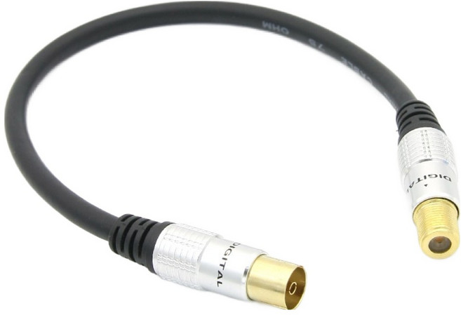 컴스 RF F to PAL F 유럽형 안테나 변환 케이블 NT936, 1개