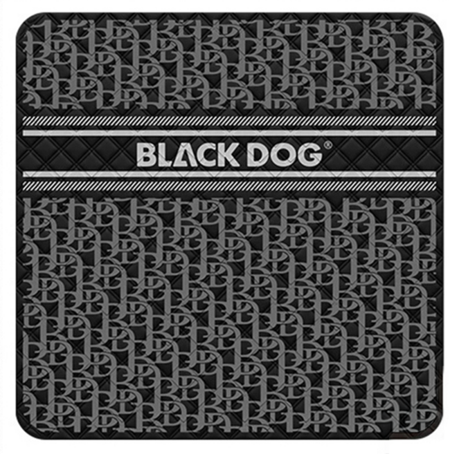 BLACK DOG 黑狗 加厚防水 超聲波野餐墊 200 x 200cm 繁花共振 夜幕黑