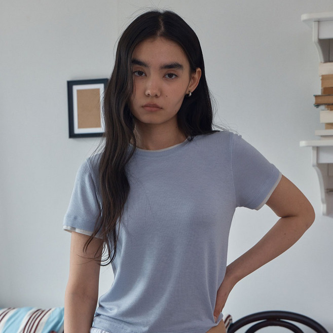 38컴온커먼 여성용 Tencel Double Layered Tee