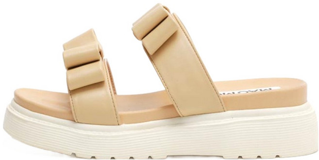 마크모크 여성용 보나 리본 레이어드 슬리퍼 5cm