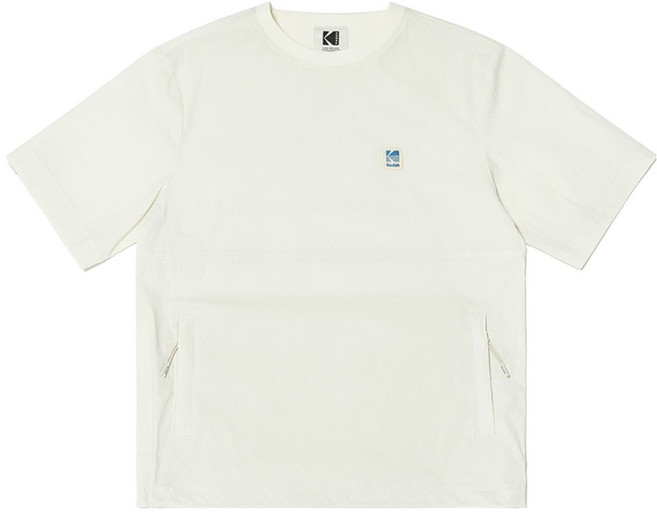 코닥어패럴 남녀공용 크로마 브리즈 우븐 라운드 반팔 티셔츠