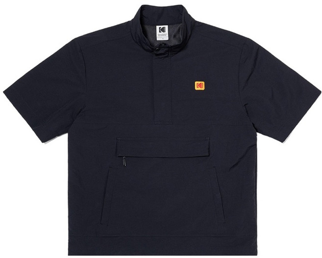 코닥어패럴 남녀공용 컬러플러스 스텐넥 반팔 아노락 나일론 티셔츠