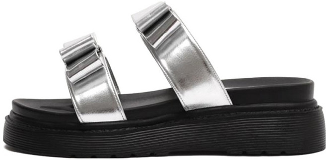 마크모크 여성용 보나 리본 레이어드 슬리퍼 5cm