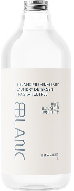 비블랑 프리미엄 세탁 유아 세제 무향, 1개, 1L