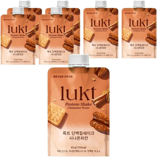 룩트 단백질쉐이크 시나몬피칸, 45g, 7개 - 쿠팡