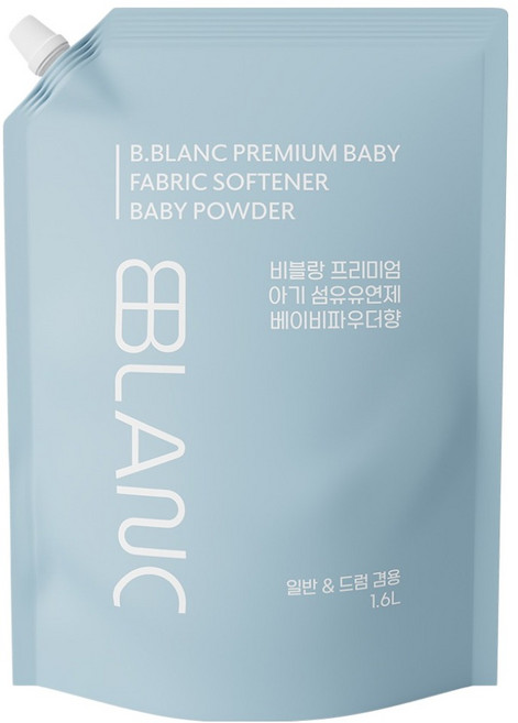 비블랑 유아 섬유유연제 베이비파우더향 리필, 1개, 1.6L