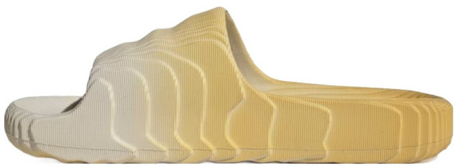 adidas 愛迪達 男女通用 Adilette 22 拖鞋 JH7795, 295, 氧化鋁色 + 燕麥色 + 米白色