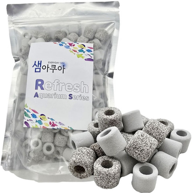 샘아쿠아 관상어 리프레쉬 믹스 시포링 여과재, 1개