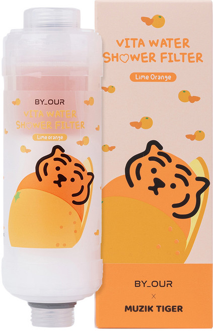 바이아우어 무직타이거 더 안심 비타민 샤워필터, 1개, 라임오렌지
