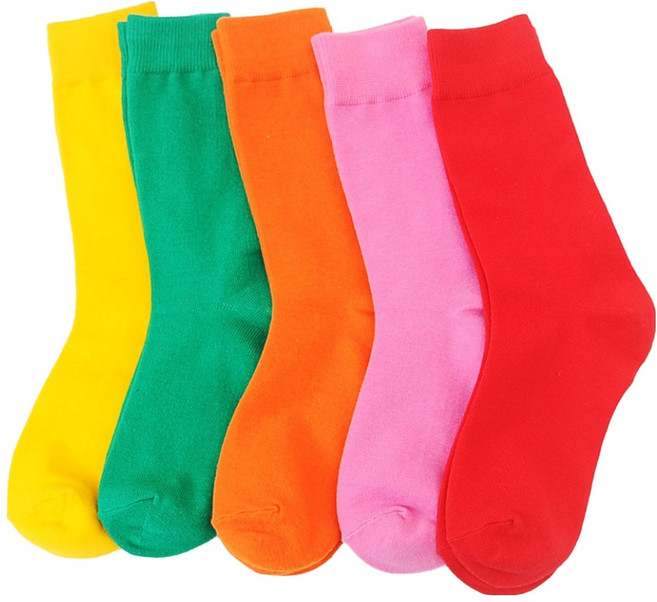 지앤 여성용 비비드 컬러 루비 양말 5켤레 세트