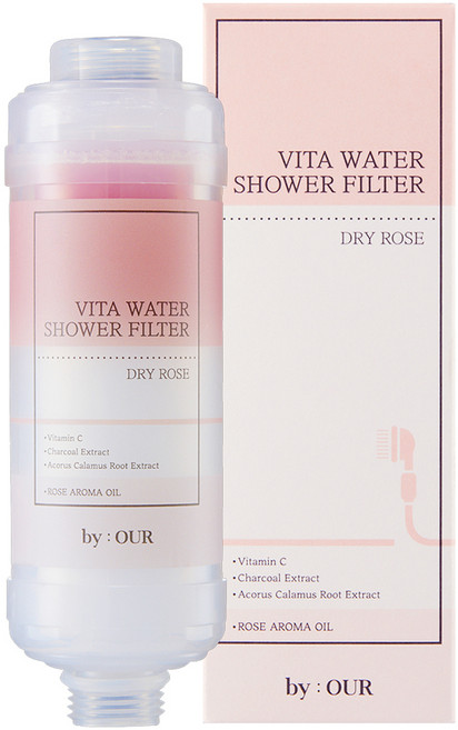 바이아우어 더 안심 비타민 샤워필터, 1개, 드라이로즈향