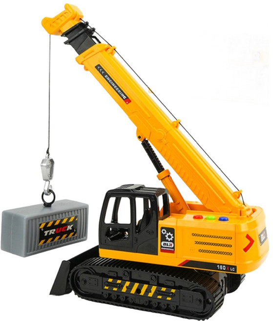 BAOLE STAR TOYS 寶樂星 1 : 18 聲光摩輪吊車起重機 + 吊物 5852, 多色, 1盒