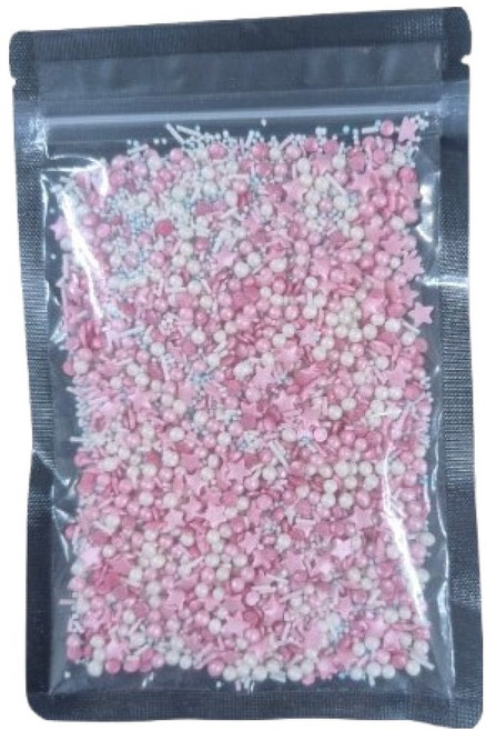 이홈베이킹 트윙클스프링클 미니구슬핑크믹스, 100g, 1개