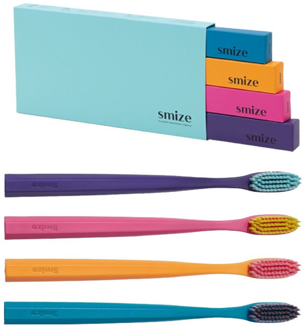 스마이즈 그래핀모 칫솔 3.0 4종 세트 A, 1세트, 4개입