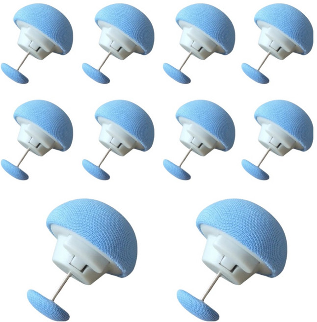 온트리 밀림방지 이불 고정핀, 스카이, 10개