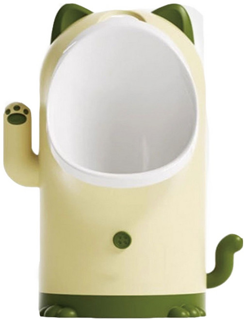 맘스아이 남아용 다움 야옹이 변기, 그린